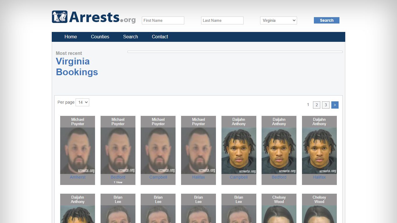 Virginia Arrests and Inmate Search